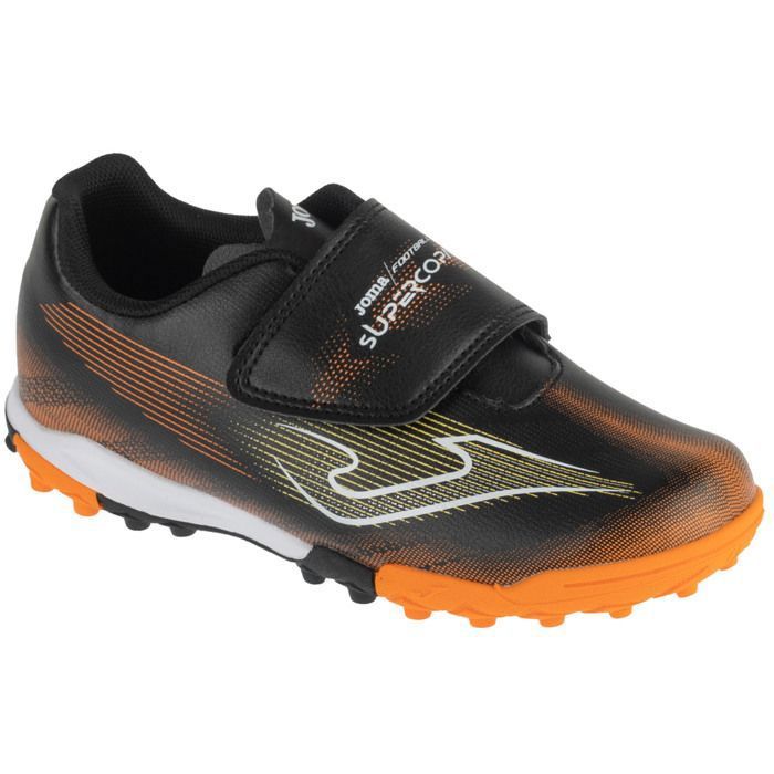 Joma chaussures de foot turf pour un garçon - Noir - Joma Super Copa Jr 26 SUJS TF