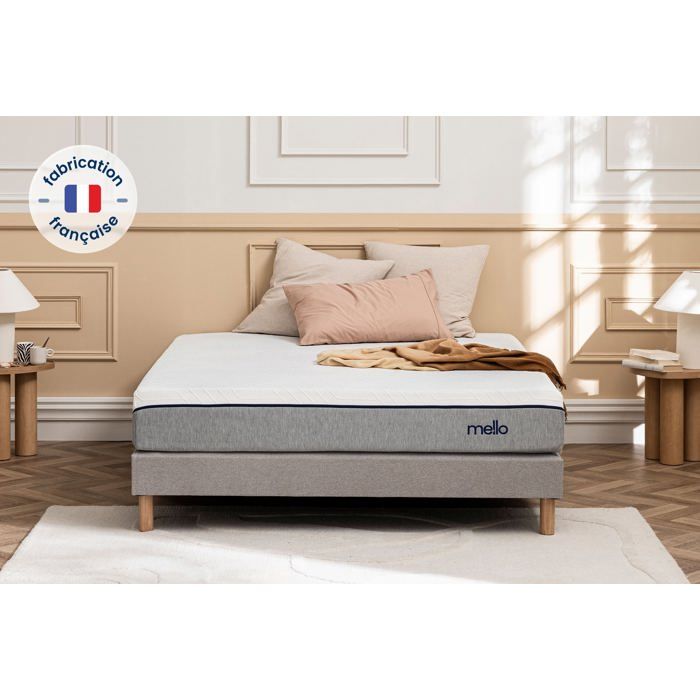 Mello - Matelas Hybride - taille:140x200 cm Taille : 140x200 cm Mello - Matelas Hybride - taille:140x200 cm Taille : 140x200 cm