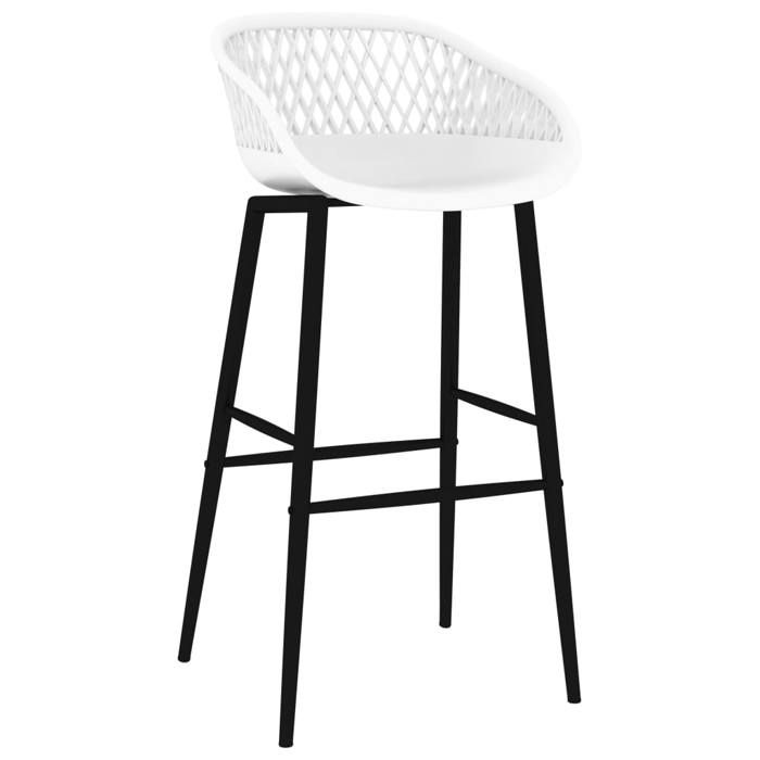 Les SoldesChaises de bar Tabourets Cuisine - (4 pcs) - 4 personnes - blanc(48x475x955 cm) adb95s