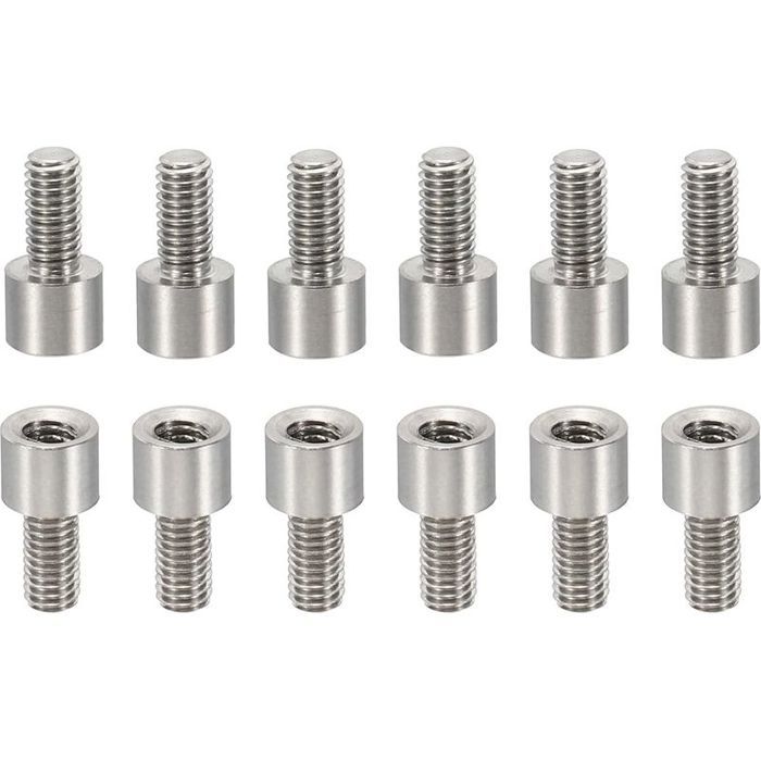 50Pcs M3 Entretoises 4+6mm Entretoise Filetée M3 en Acier Inoxydable Kit de Vis 3mm ID 5mm OD Adaptateurs de Filetage Métriq 50Pcs M3 Entretoises 4+6mm Entretoise Filetée M3 en Acier Inoxydable Kit de Vis 3mm ID 5mm OD Adaptateurs de Filetage Métriq