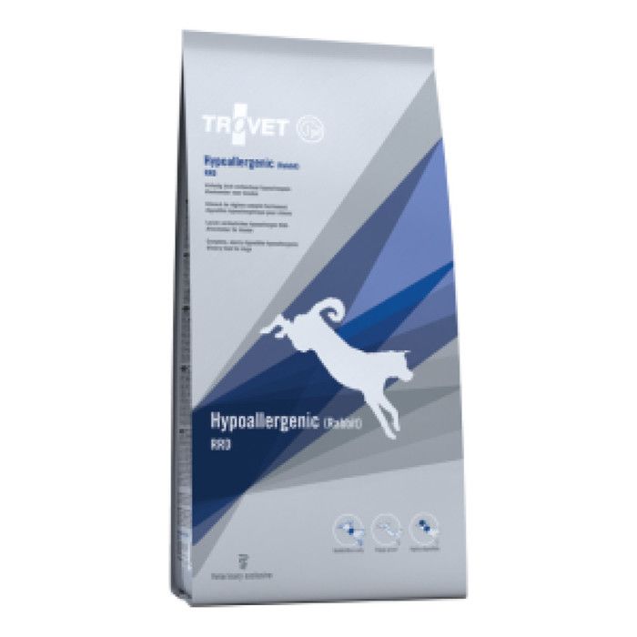 Croquettes hypoallergéniques Trovet RRD riches en lapin pour chiens 10 kg