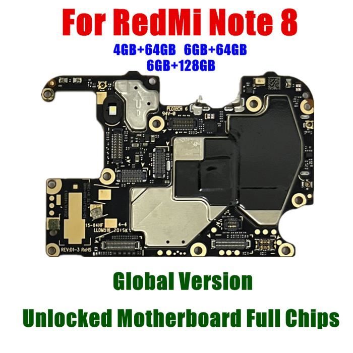 Carte-mère Xiaomi Redmi Note 8 (M1908C3JG) 64Go Noir - Bloquée Google