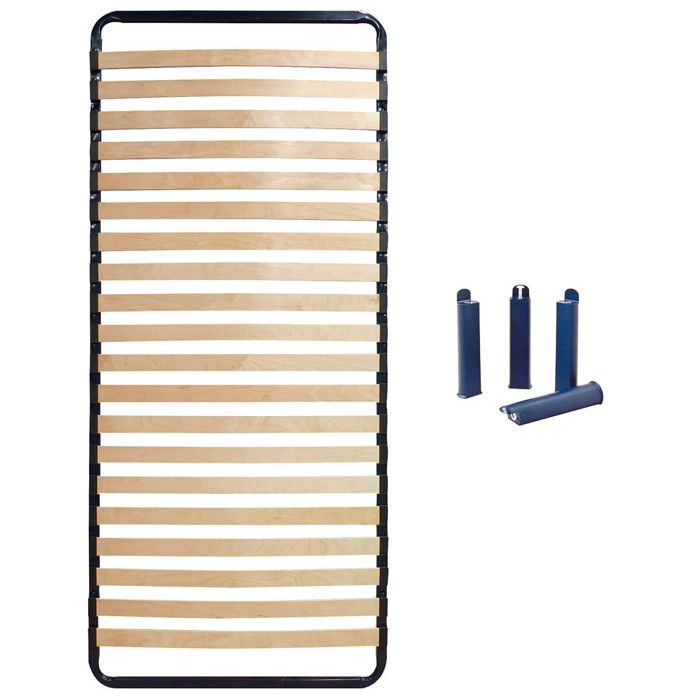 ALTOLATTES - Pack Sommier 20 Lattes 80x200cm + Pieds bleus