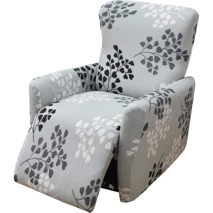 Housse de Fauteuil Relax Extensible 1 Place Couverture de Chaise Canapé Relax Housse de Fauteuil Relax Inclinable Electrique 18