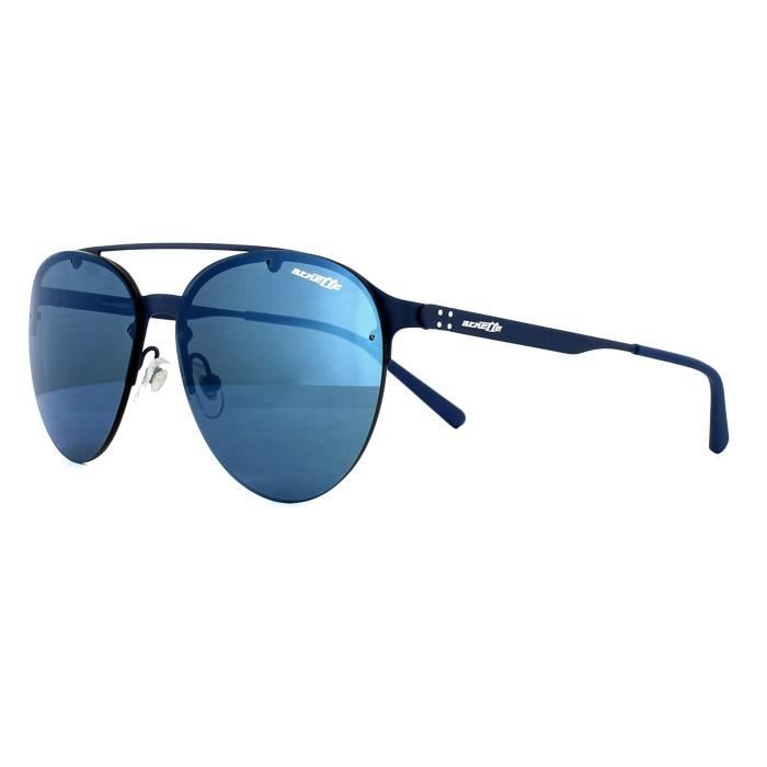 Arnette gafas de sol dweet d 3075 697/55 azul goma azul oscuro espejo azul 