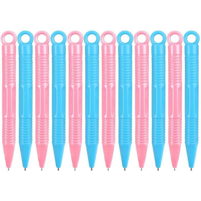 Lot De 12 Stylos Magnétiques Anruyi Pour Ardoise à Dessin – Pointes Aimantées, 6 Roses + 6 Bleues, 10x0,9 Cm – Enfants, Créativité