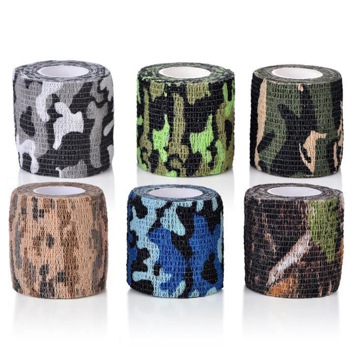 Camouflage Ruban Adhesif-Militaire-Wrap-Tissu-Bande Tissé Armée-Jungle-Mode