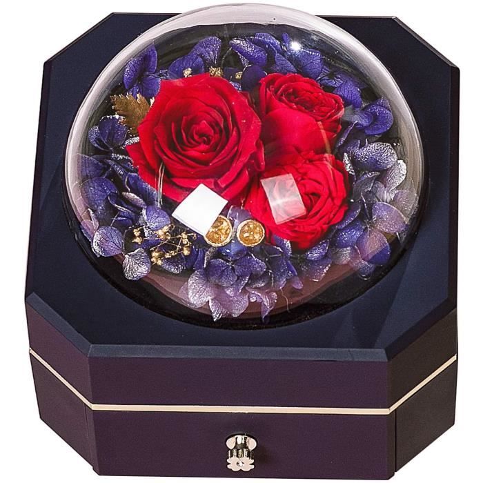 Rose Stabilisee Idee Cadeau Pour Femme Rose Eternelle Naturelle Rose Cadeau Pour Femme Anniversaire Cadeaux Romantique Pour Elle Cdiscount Maison
