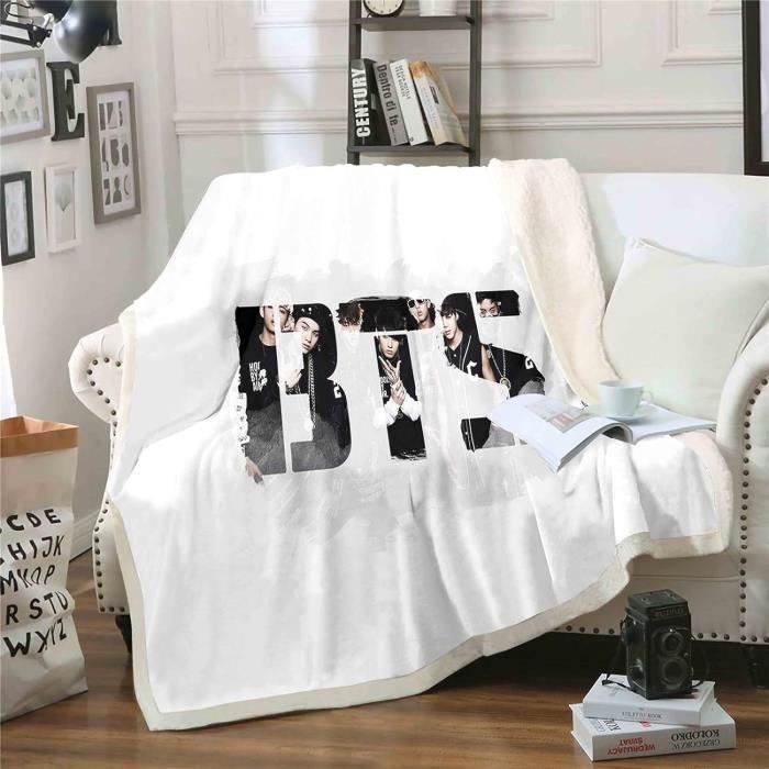 Couverture KPop Demon Hunters En Flanelle Pour Lit Canapé Bureau Cadeau D'Anniversaire