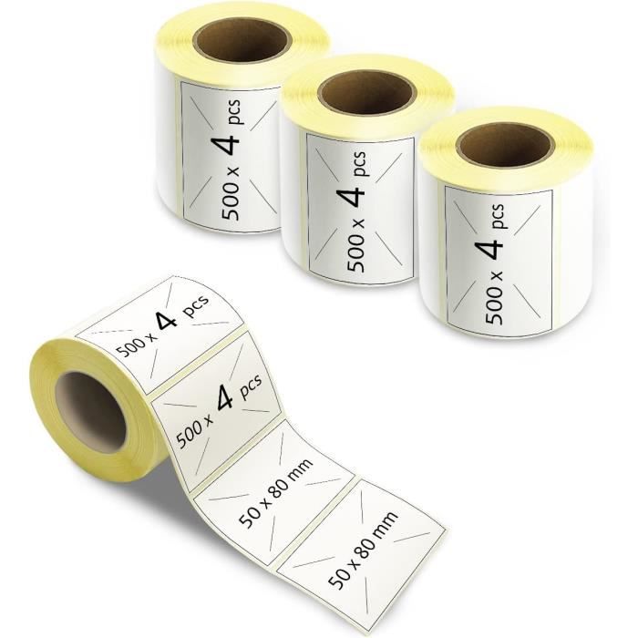 Étiquettes Adhésives Thermiques Sur Rouleau - Format 100 X 150 Mm - Lot De 5000 Pièces - Neuf - Fabriqué En Allemagne