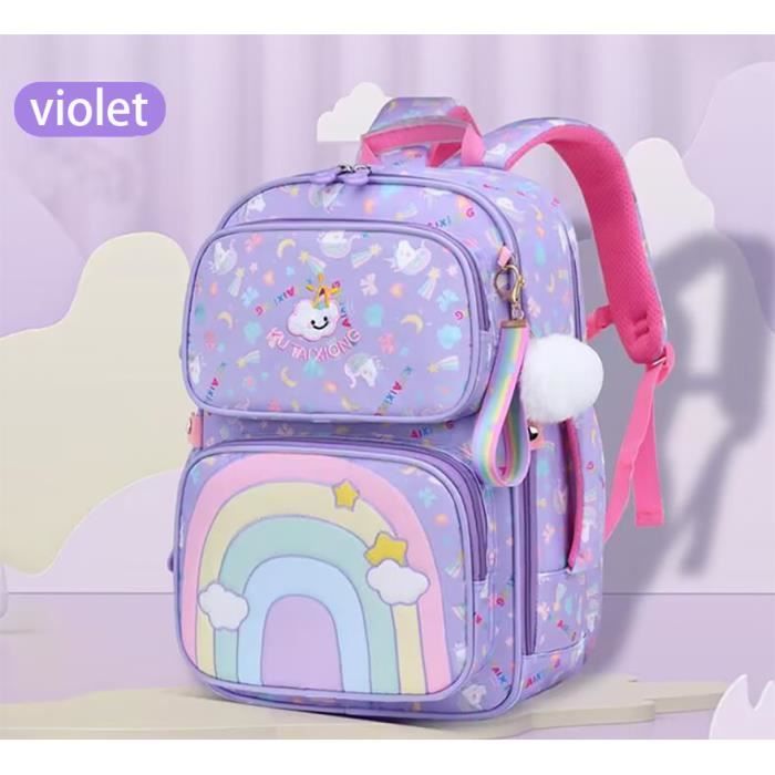 cartable fille sac à dos primaire enfant - sac de rentrée scolaire - 37*24*12cm