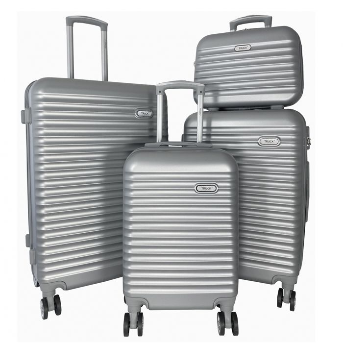 Lot valises plus vanity rigides Argent TR10394