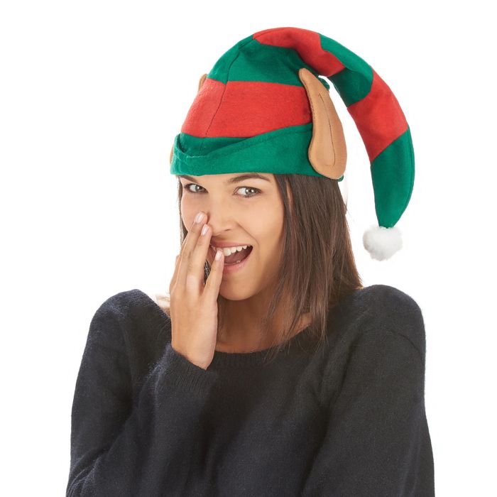 Lot de 8 chapeaux d'elfe de Noël avec clochettes pour adulte - Chapeau de lutin de Noël - Chapeau coloré en feutre - Taille unique - Accessoire cadeau unisexe