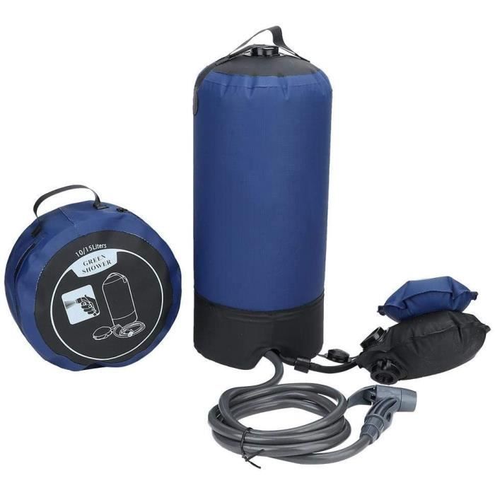 Douche De Camping Portable 8L - Pompe à Pression Manuelle - Tête 10 Modes - Tuyau 3 M - Pour Randonnée, Plage, Jardin