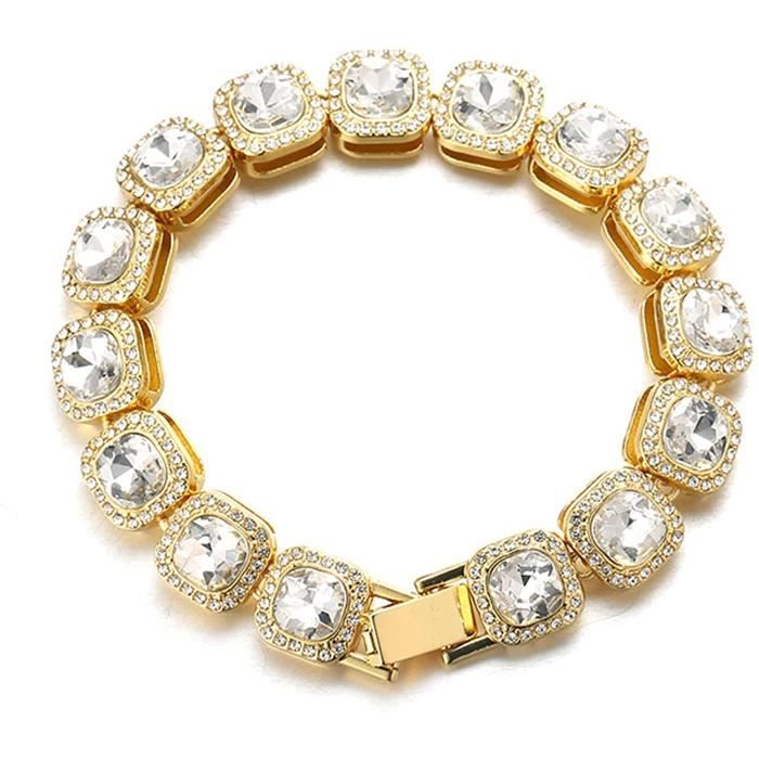 Bracelet diamant femme et homme en Or blanc, jaune ou rose