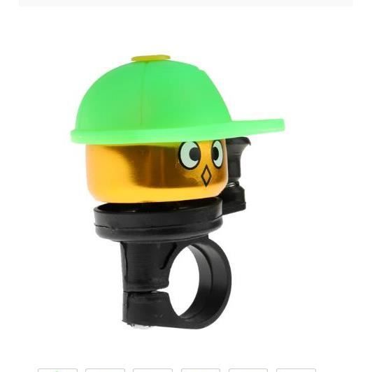 Sonnette De Vélo Forte - Fixation Pour Guidon 22,2-31,8 Mm - Acier Et Laiton - Noire