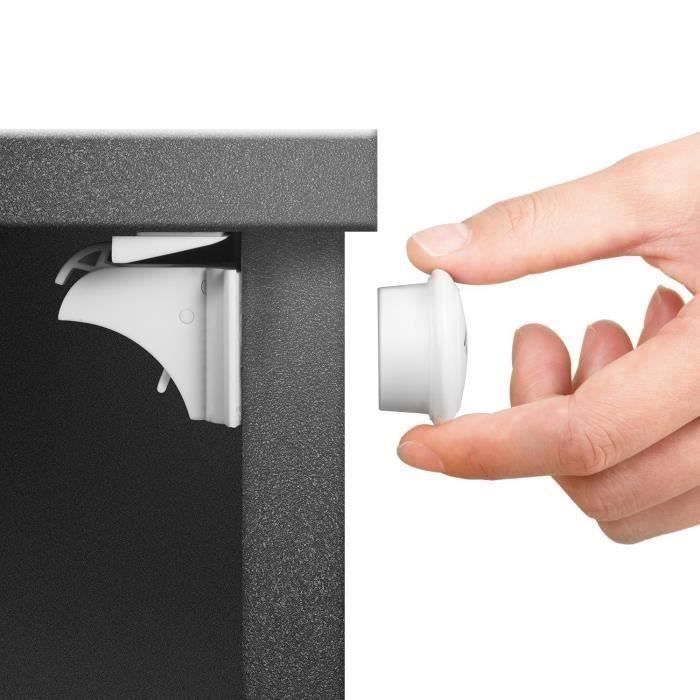 Lot de 6 serrures de sécurité pour enfants 2 clés de sécurité magnétiques pour enfants Lot de 6 serrures de sécurité pour enfants 2 clés de sécurité magnétiques pour enfants