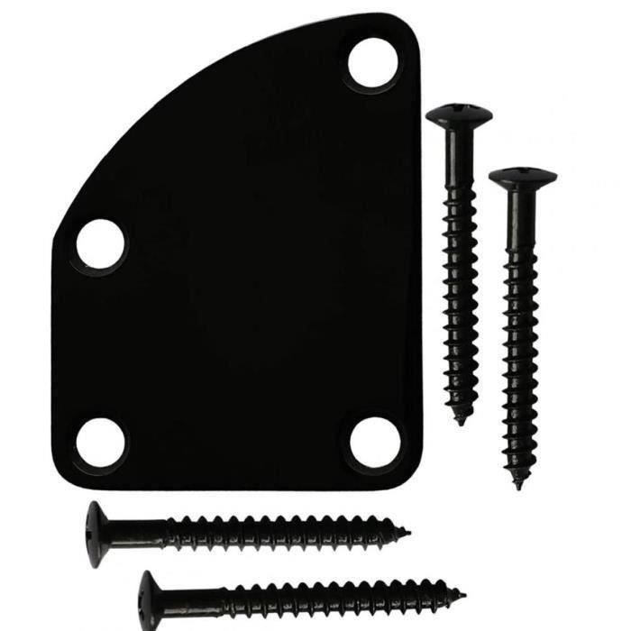 Plaque Jack Telecaster - Support De Prise Guitare électrique Encastré - Métal - Avec Prise 1/4" Montée