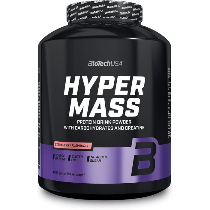 Gainers - Biotech USA - Muscle mass (4kg) - Saveur Fraise - Cdiscount Sport