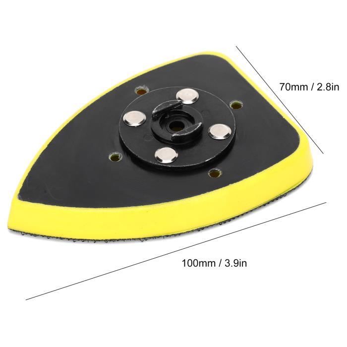 4 Pièces Patin Ponceuse Triangulaire, Plateau Ponceuse Parkside Plateau Ponceuse Triangulaire Accessoire Outil Multifonction Parkside Patin Ponceuse Triangulaire 93mm Trimec 91853099