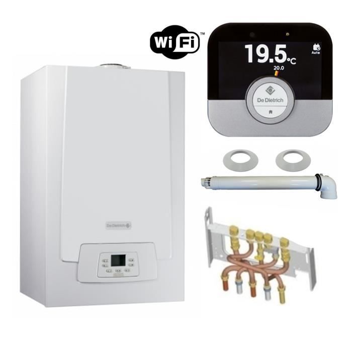 Chaudière à gaz condensation De Dietrich MPX 29 MI COMPACT avec thermostat WIFI