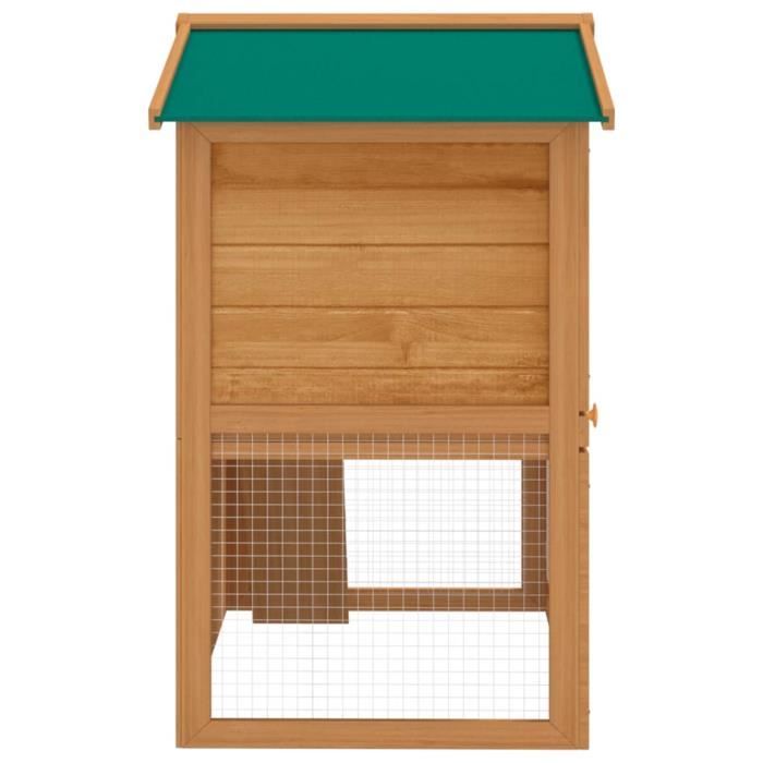 Clapier dextérieur - FAN - FAN170160 - 3 portes - Bois - 2 étages - Pour lapins
