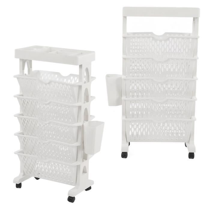 Bibliothèque Mobile Sur Roulettes, étagère à Livres Roulante, Présentoir D' Angle, Chariots à Livres Mobiles Avec Roulettes, étagère De Rangement En Plastique Pour étudiants, Bureau,(Kaki