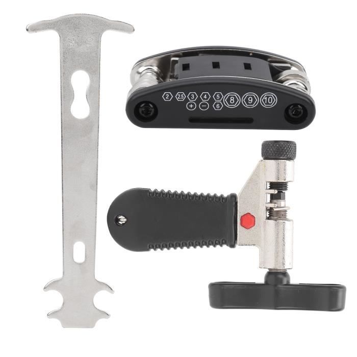 Chaîne Vélo 6/7/8 Vitesses + Kit Outils | 116 Maillons, 1/2x3/32, Avec Dérive-chaîne, Brosse, Maillons Rapides