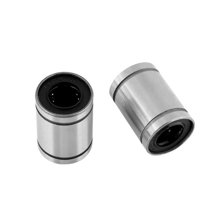 Broco Lineaire Lagers, 8 stks LM10UU 10mm Lineaire Beweging Kogellager Bus voor 3D Printer CNC Onderdelen