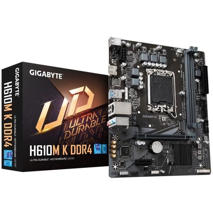 Carte mère – GIGABYTE – H610M K DDR4