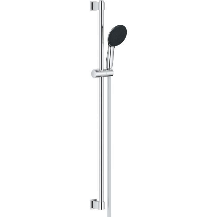 Ensemble de douche avec pommeau 3 jets barre 90cm et flexible - GROHE Vitalio Start 110 26956001 - Economie deau - Chromé