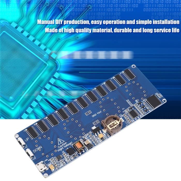 Circuit D'Horloge Digitale Monté – Heures, Minutes, Secondes (12V, Sans Boîtier)