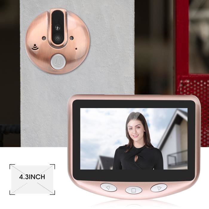 Sonnette Sans Fil Caméra Wifi Sonnerie 720p Hd Audio Bidirectionnel  Détection Mouvement - Cdiscount Bricolage