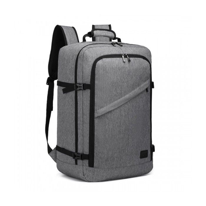 Sac à Dos Ordinateur 15,6″ Kono Antivol USB – Imperméable Grande Capacité Gris
