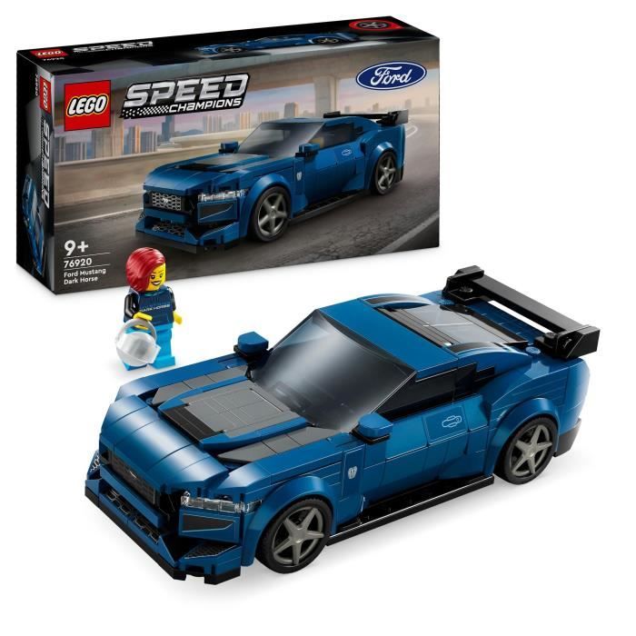LEGO Speed Champions 76920 La Voiture de Sport Ford Mustang Dark Horse, Set pour Enfants