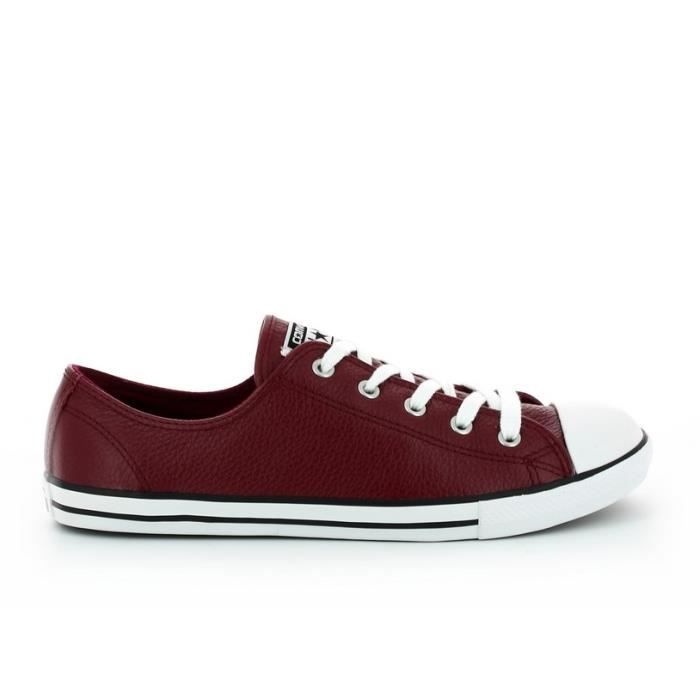 converses basses bordeaux