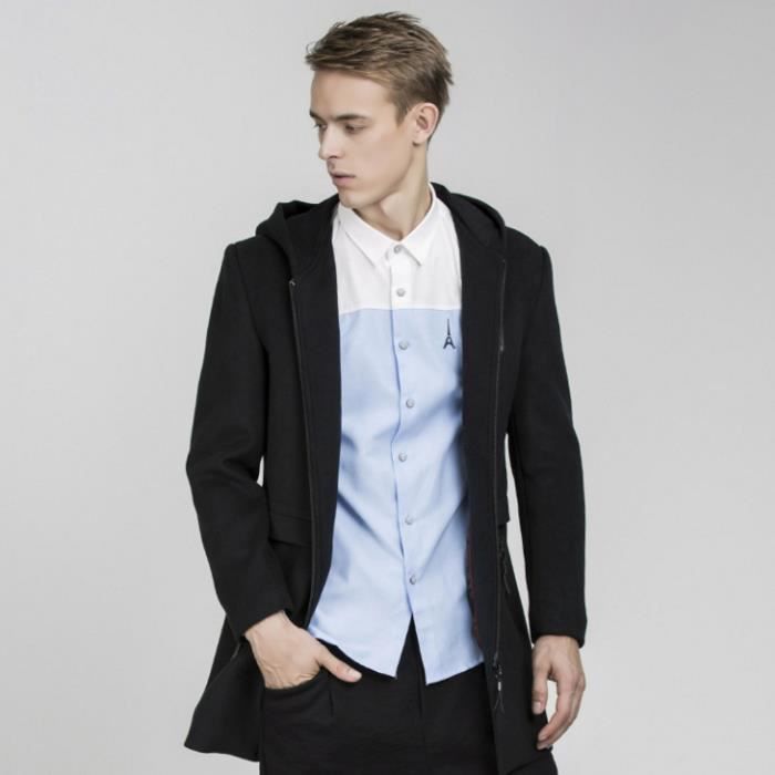 Manteau laine mélangée homme Clearance