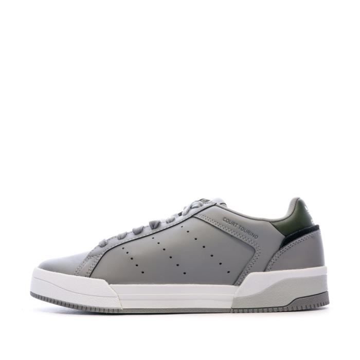 Basket Homme Adidas Court Tourino Gris Tige Synth tique