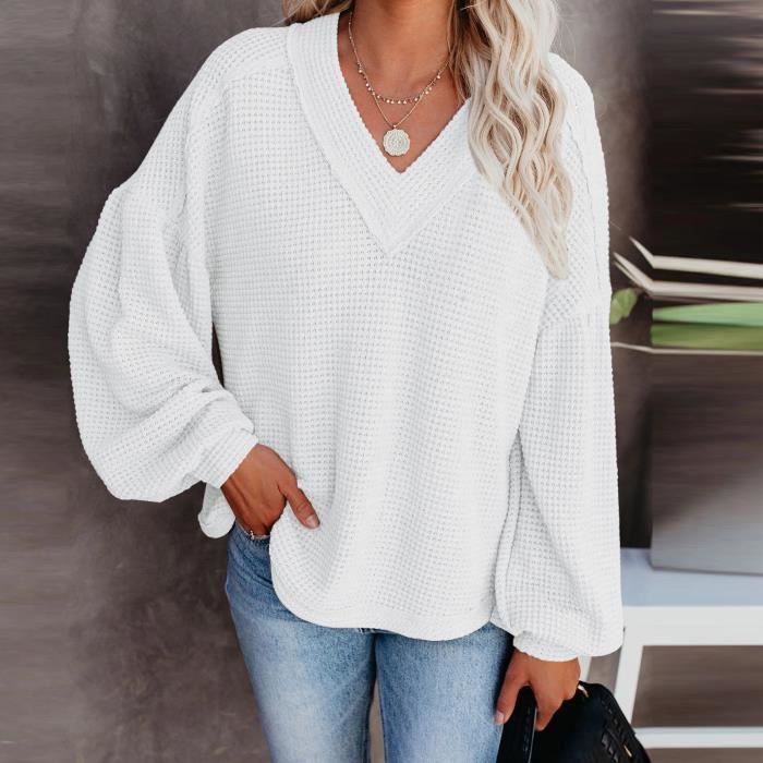 Pull Femme Col Haut à Nœud - Manches Longues En Tricot Élégant - Mode 2025 Décontracté Chaud