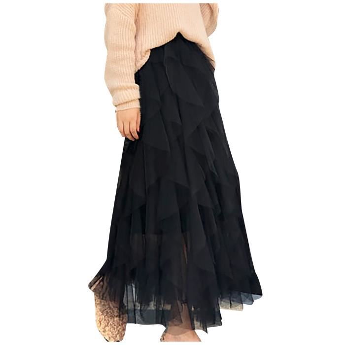 Jupe Longue Femme Ete Taille Élastique