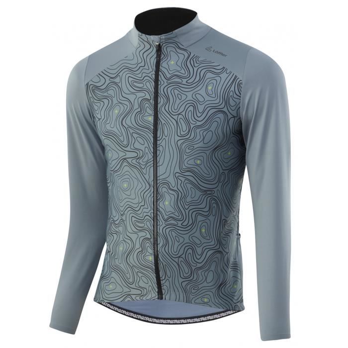 Maillot De Cyclisme Homme Hiver - Manches Longues Avec Fermeture Zippée - 3 Poches Arrière - Cuissard Avec Coussin 9D - 8