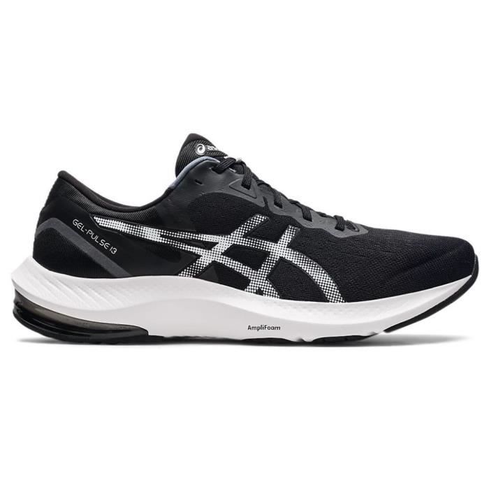 Chaussures de Running ASICS Gel Pulse 13 Noir Homme Adulte Drop 10mm Gamme Gel Pulse Cdiscount Sport