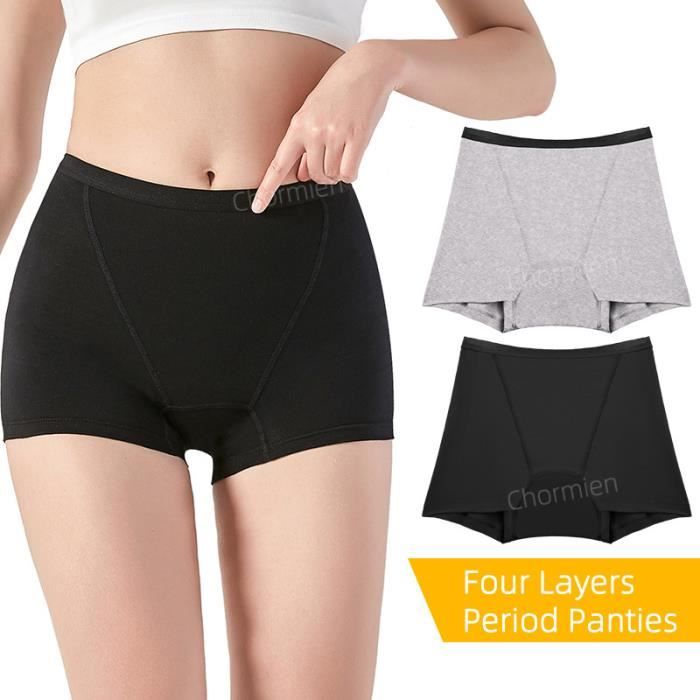 Lot de 3 Culottes Menstruelles Absorbante Slip Femme Culotte