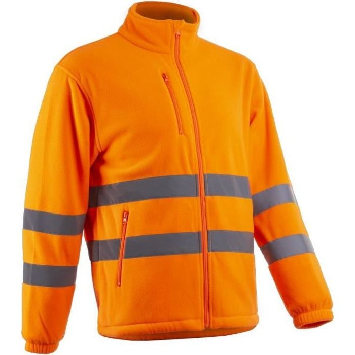 Veste de travail thermique polaire haute visibilité HV Coverguard RITTO - Orange Fluo