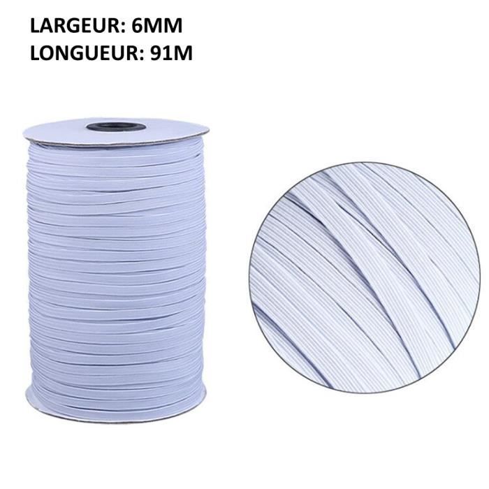 Rose. Simpleelove Bande élastique colorée pour couture 5 m de long et 25 mm de large