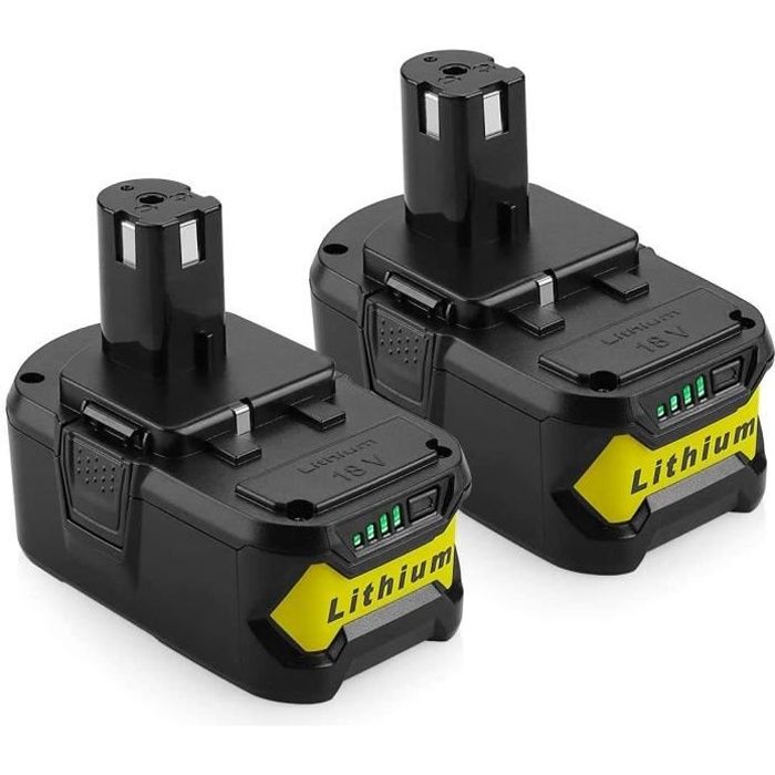 2 Batteries Lithium 18V 5.0Ah Pour Outils Makita - Remplacement BL1860B, BL1850B, Etc., Haute Autonomie - 2