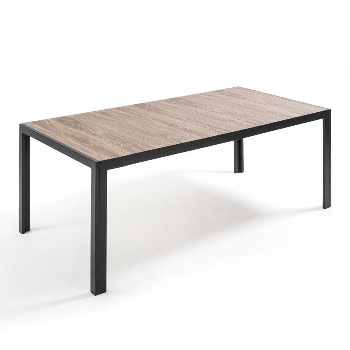 Table contemporaine en aluminium et céramique 10 places Tivoli Oviala