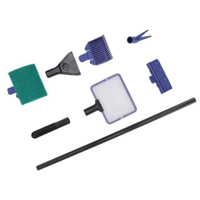 Meilleurs prix pour Qqmora ensemble de nettoyage d'aquarium Outil de nettoyage d'aquarium multifonctionnel 5 en 1, Kit de animalerie entretien