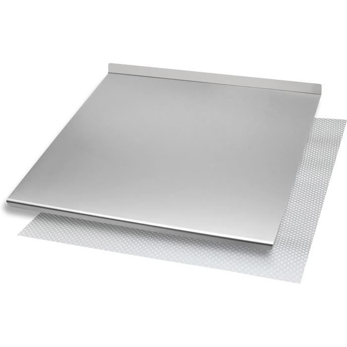 Planche à Découper Inoxydable En Acier INOX - Avec Tapis De Protection - Neuf