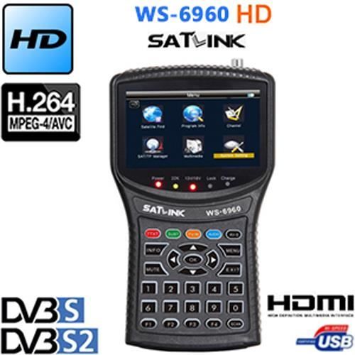 SATLINK WS 6916 HD Mesureur de Champ SATELLITE HD DVB-S2 Pointeur MPEG-2